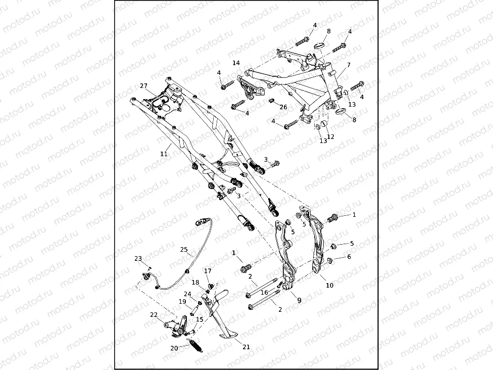 FRAME AND JIFFY STAND