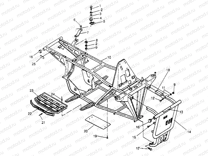 FRAME ASSEMBLY Sport 400L W948540 (4927232723A007) | FRAME ASSEMBLY Sport 400L W948540 (4927232723A007)
