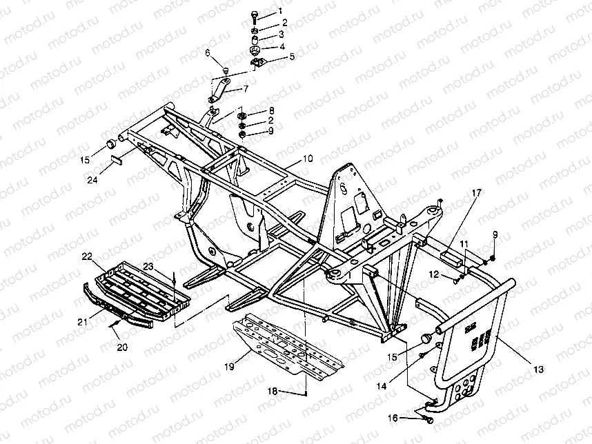 FRAME ASSEMBLY Sport 400L W958540 (4930133013A007) | FRAME ASSEMBLY Sport 400L W958540 (4930133013A007)