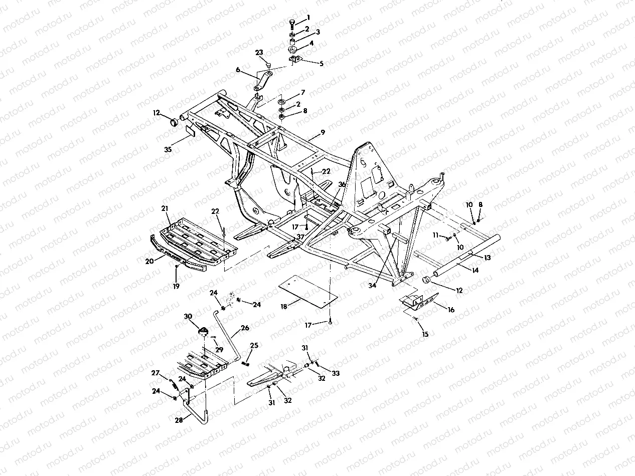 FRAME ASSEMBLY Trail Blazer / W927221 (4922852285003A) | FRAME ASSEMBLY Trail Blazer / W927221 (4922852285003A)