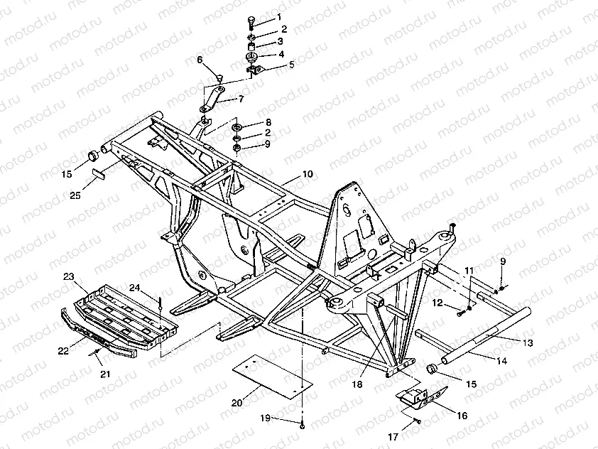 FRAME ASSEMBLY Trail Blazer W937221 (4924082408003A) | FRAME ASSEMBLY Trail Blazer W937221 (4924082408003A)
