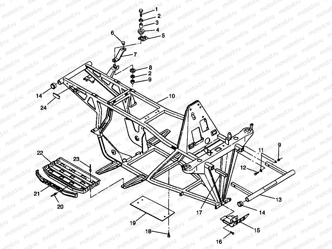FRAME ASSEMBLY Trail Blazer W957221 (4930363036A007) | FRAME ASSEMBLY Trail Blazer W957221 (4930363036A007)