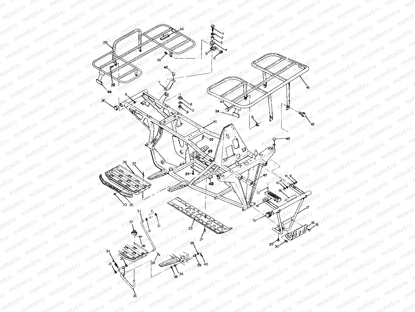 FRAME ASSEMBLY w/ RACKS 250 2X4/W927527 (4922862286003A) | FRAME ASSEMBLY w/ RACKS 250 2X4/W927527 (4922862286003A)