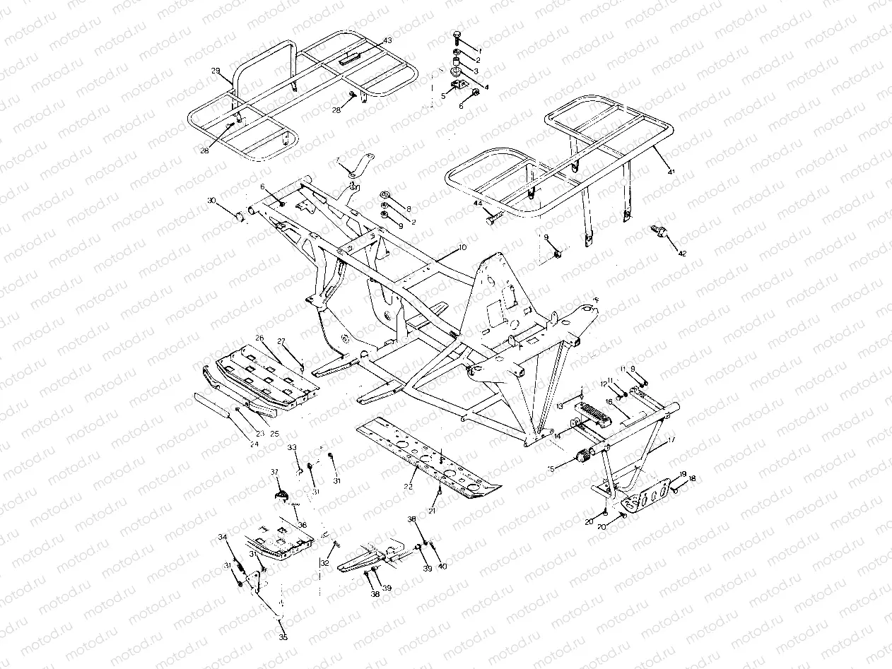 FRAME ASSEMBLY with RACKS 250 2X4 - Update (4919781978003A) | FRAME ASSEMBLY with RACKS 250 2X4 - Update (4919781978003A)