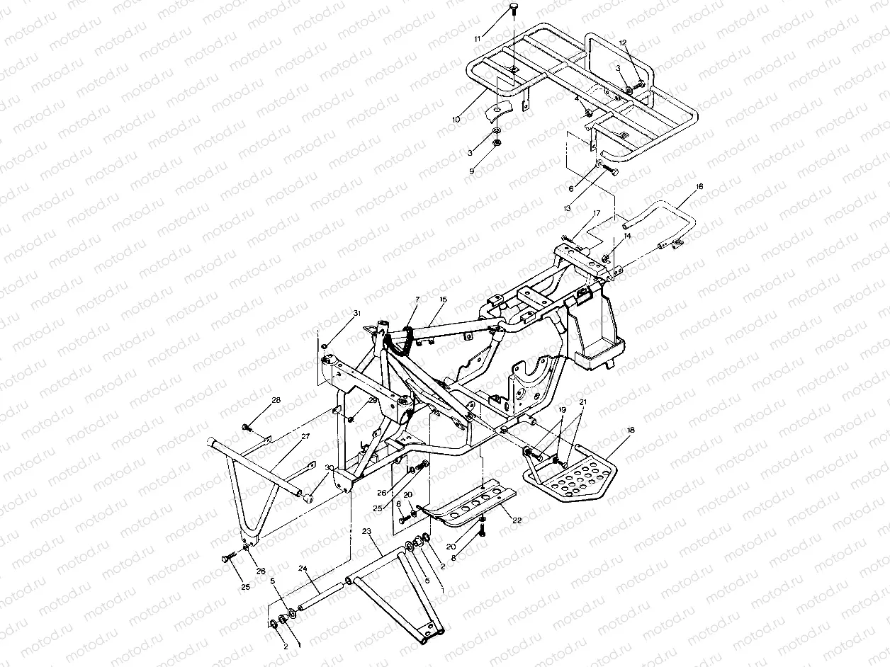 Frame Assembly with Racks (4913491349003A) | Frame Assembly with Racks (4913491349003A)