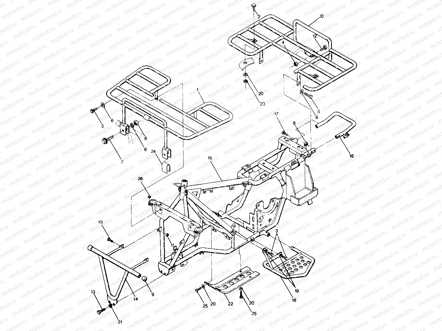 Frame Assembly with Racks (49147514750003) | Frame Assembly with Racks (49147514750003)