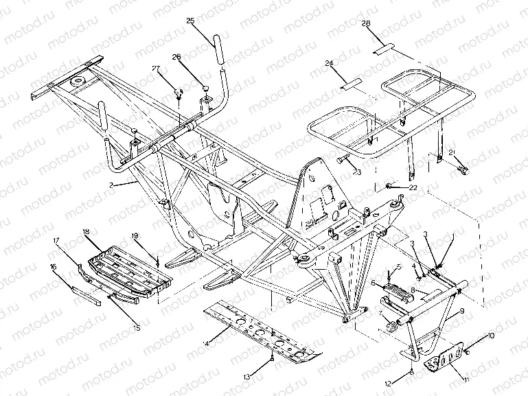 Frame Assembly with Racks (4915951595003A) | Frame Assembly with Racks (4915951595003A)