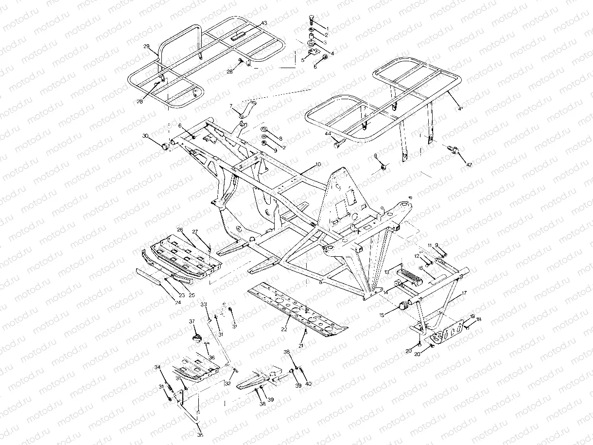 Frame Assembly with Racks (4916341634003A) | Frame Assembly with Racks (4916341634003A)