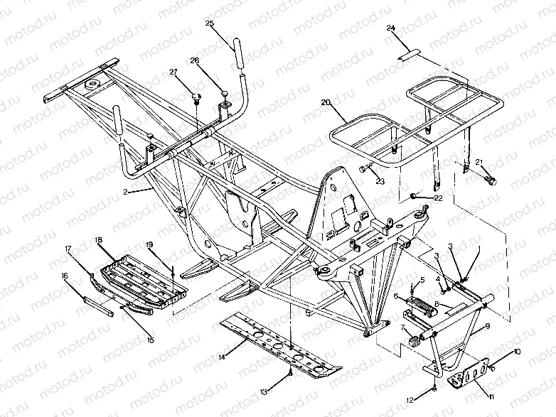 Frame Assembly with Racks (4916361636003A) | Frame Assembly with Racks (4916361636003A)
