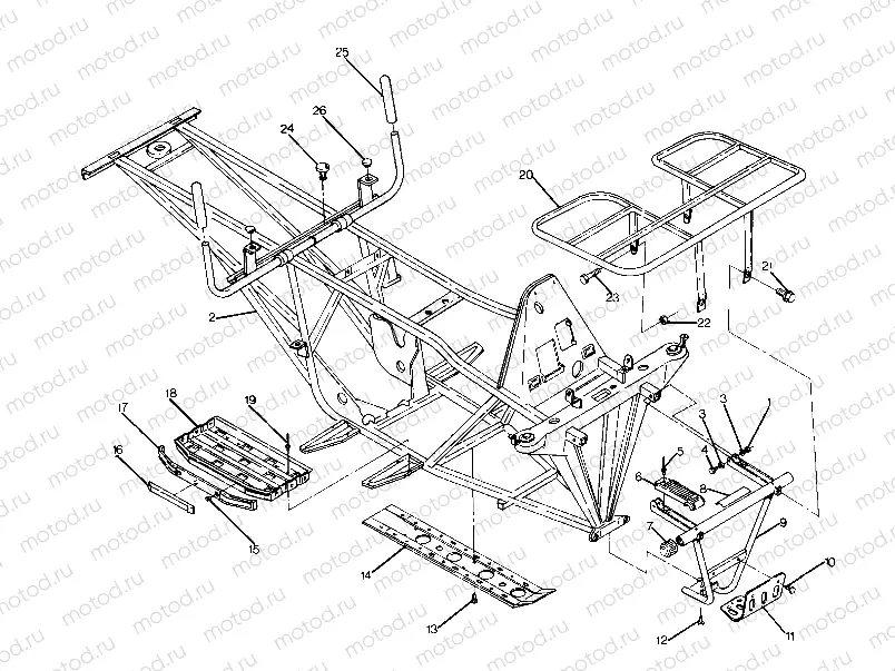Frame Assembly with Racks (4917741774003A) | Frame Assembly with Racks (4917741774003A)