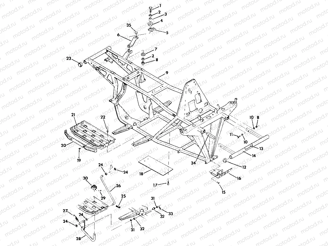 Frame Assembly with Racks (4918411841003A) | Frame Assembly with Racks (4918411841003A)