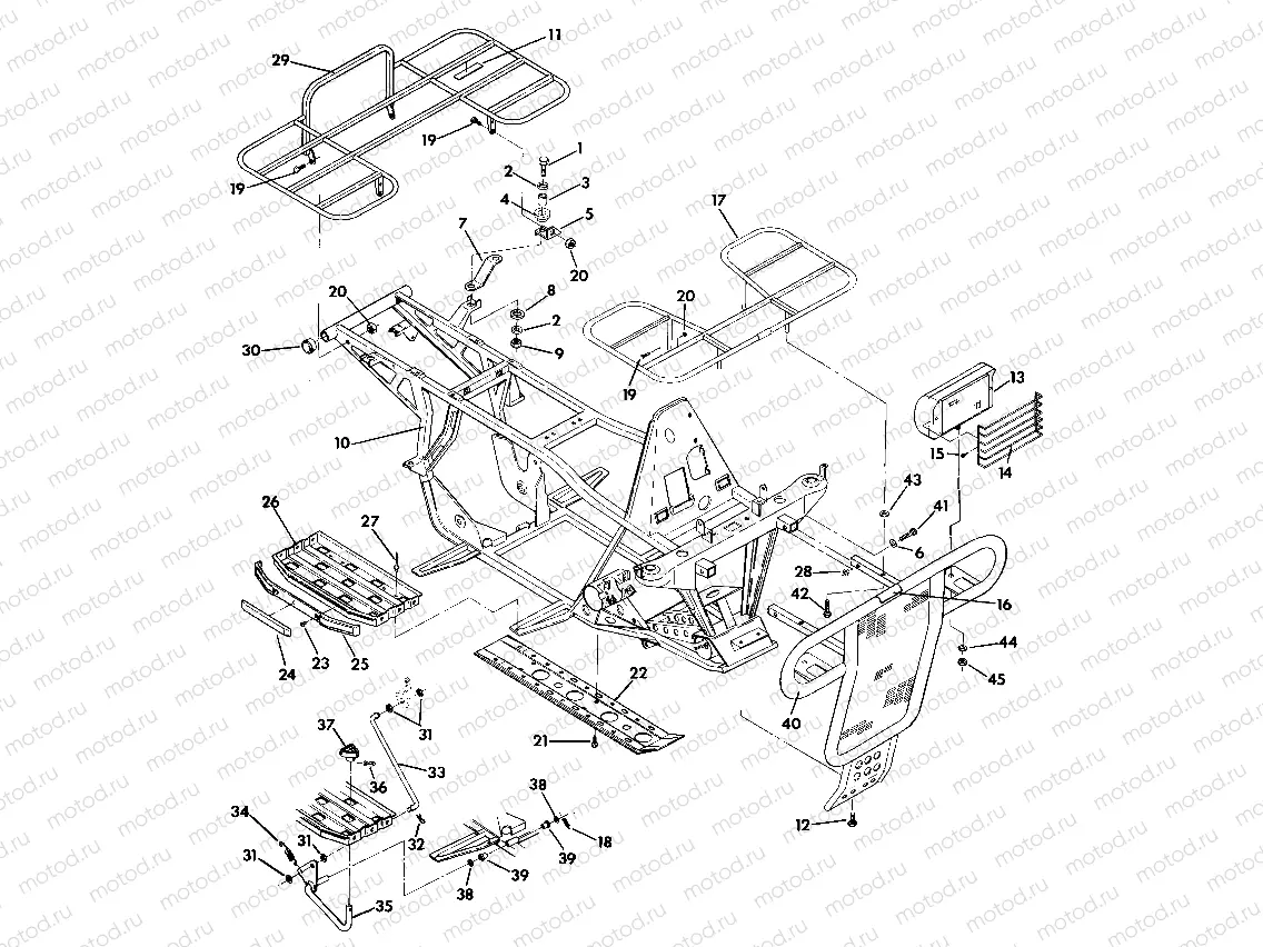 Frame Assembly with Racks (4918541854003A) | Frame Assembly with Racks (4918541854003A)