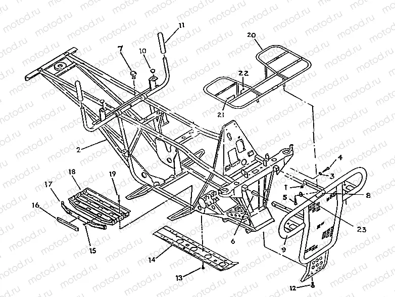 FRAME ASSEMBLY WITH RACKS 6X8 UPDATED 2-91 (4919811981003A) | FRAME ASSEMBLY WITH RACKS 6X8 UPDATED 2-91 (4919811981003A)