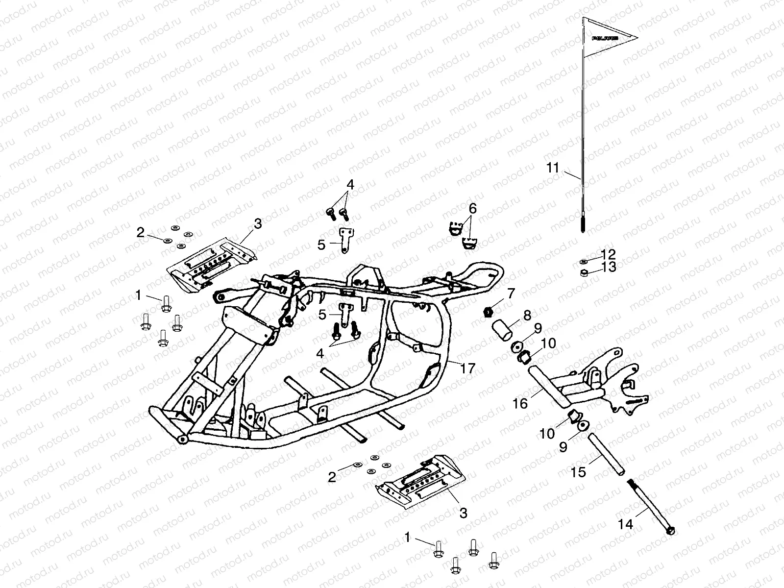 FRAME BODY - A01EA05CA (4978757875B01) | FRAME BODY - A01EA05CA (4978757875B01)