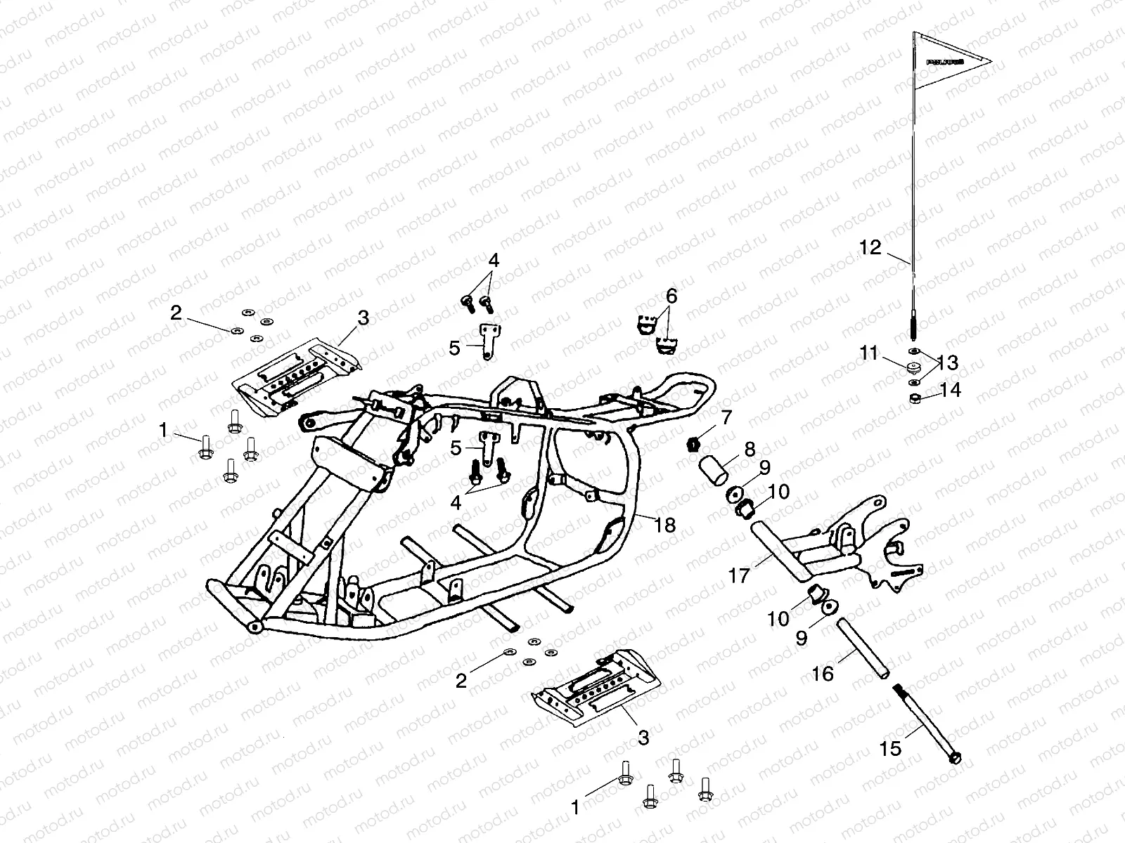 FRAME BODY - A02FA09CA/CB/CC (4970887088B01) | FRAME BODY - A02FA09CA/CB/CC (4970887088B01)