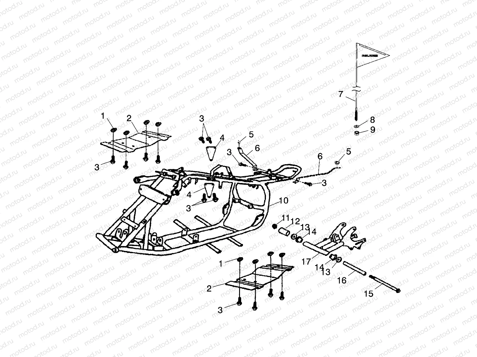 FRAME BODY - A03KA09CA/CB (4983138313B01) | FRAME BODY - A03KA09CA/CB (4983138313B01)