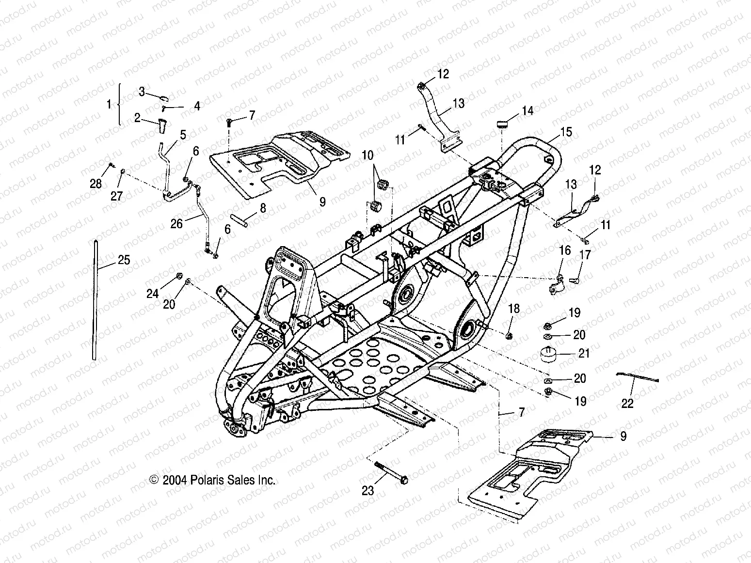 FRAME BODY - A05PB20AA/AB/AC/AD (4999659965B03) | FRAME BODY - A05PB20AA/AB/AC/AD (4999659965B03)