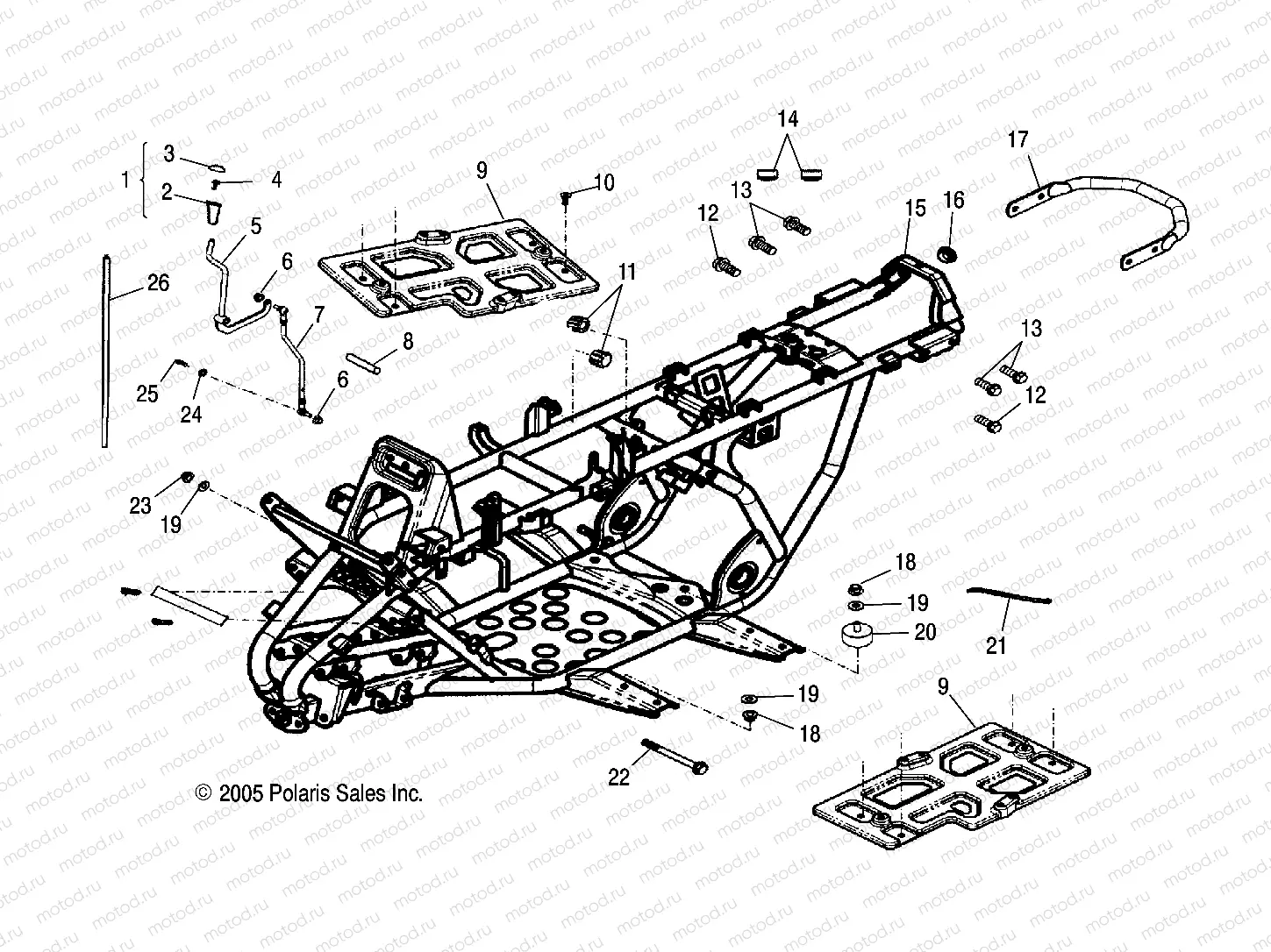 FRAME BODY - A06SB20AA/AB (4999202799920279B03) | FRAME BODY - A06SB20AA/AB (4999202799920279B03)
