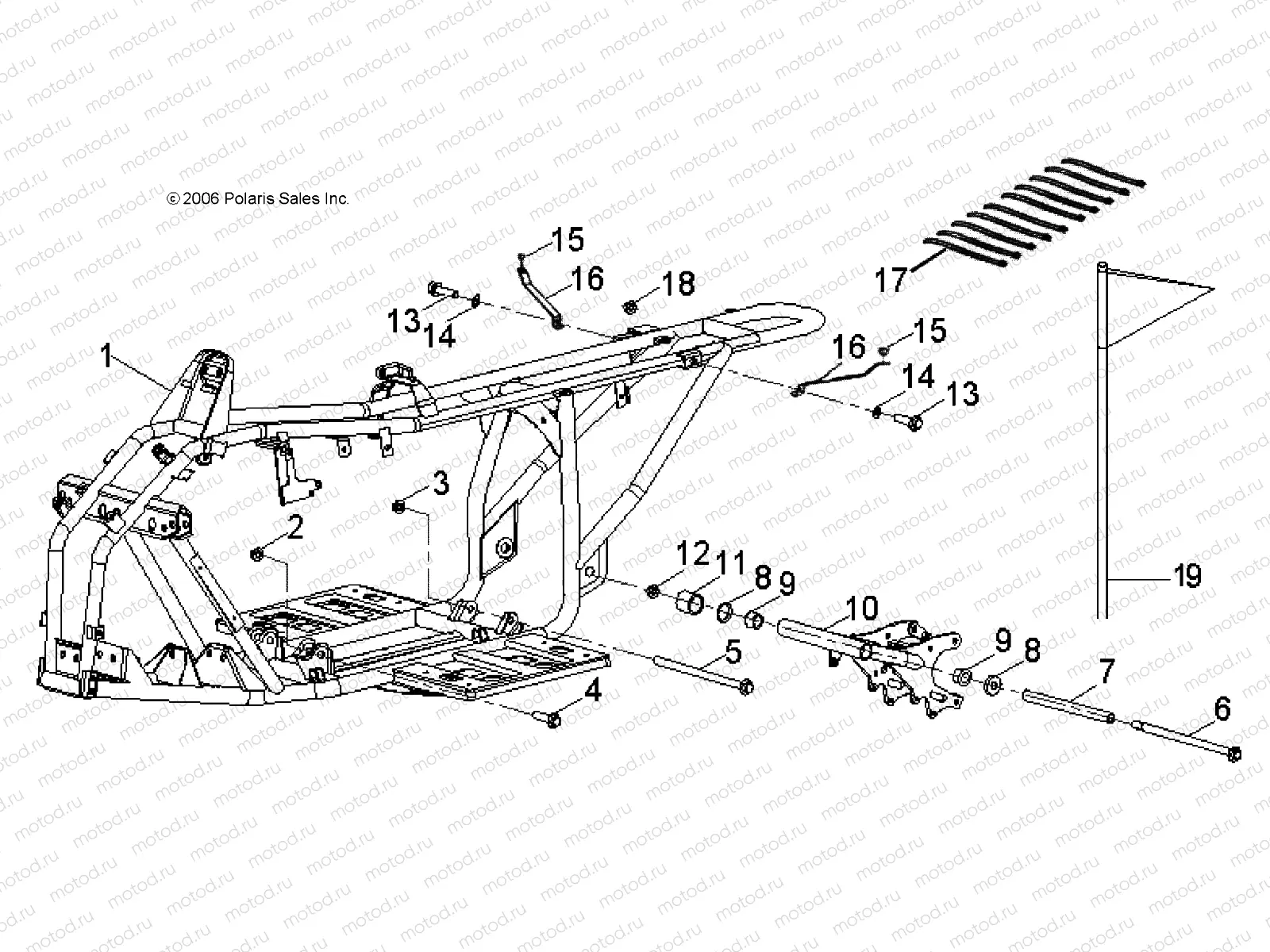 FRAME BODY - A07KA09AA/AB/AD (49ATVFRAME07OTLW90) | FRAME BODY - A07KA09AA/AB/AD (49ATVFRAME07OTLW90)