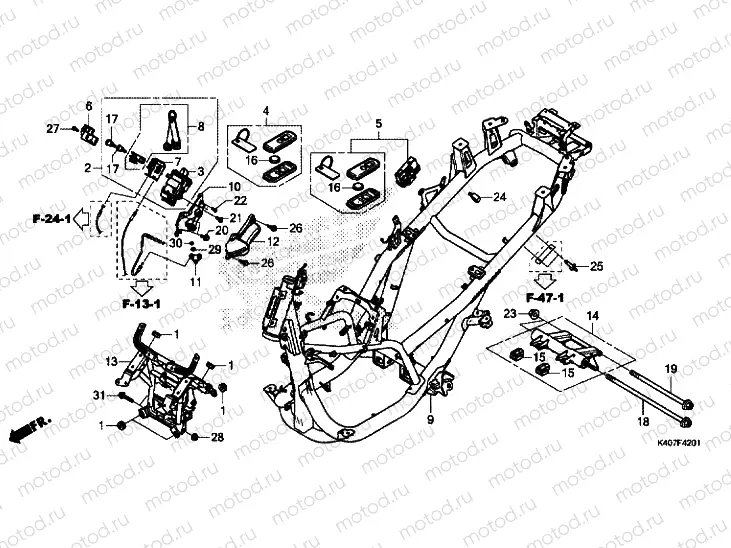 FRAME BODY (NSS125ADK)