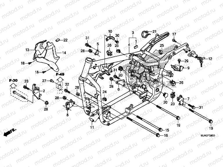FRAME FRAME F-39 (VT750CS / C2B / C2S / C)