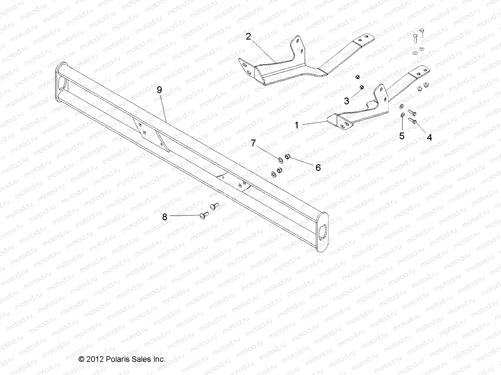 FRAME | FRAME, OPTIONS, BUMPER and MOUNT, FRONT, RUGGED - L14G2/4/6 ALL OPTIONS (49GEMOPTIONS13BUMPERFRT)