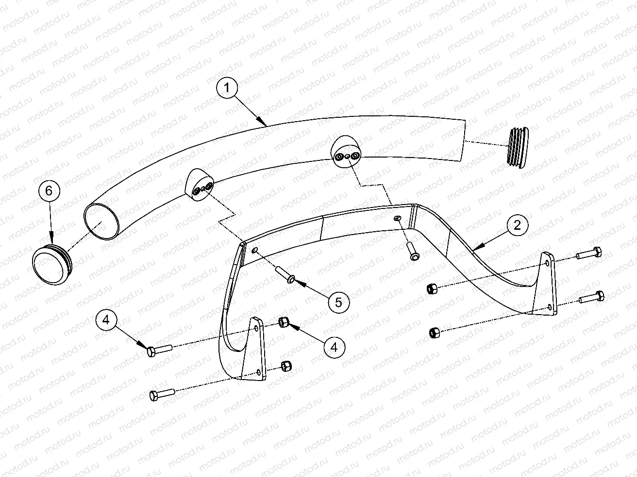 FRAME | FRAME, OPTIONS, BUMPER, CHROME, FRONT - e2/e4/e6/eS/eL/eLXD (49GEMOPTIONS11BUMPER)
