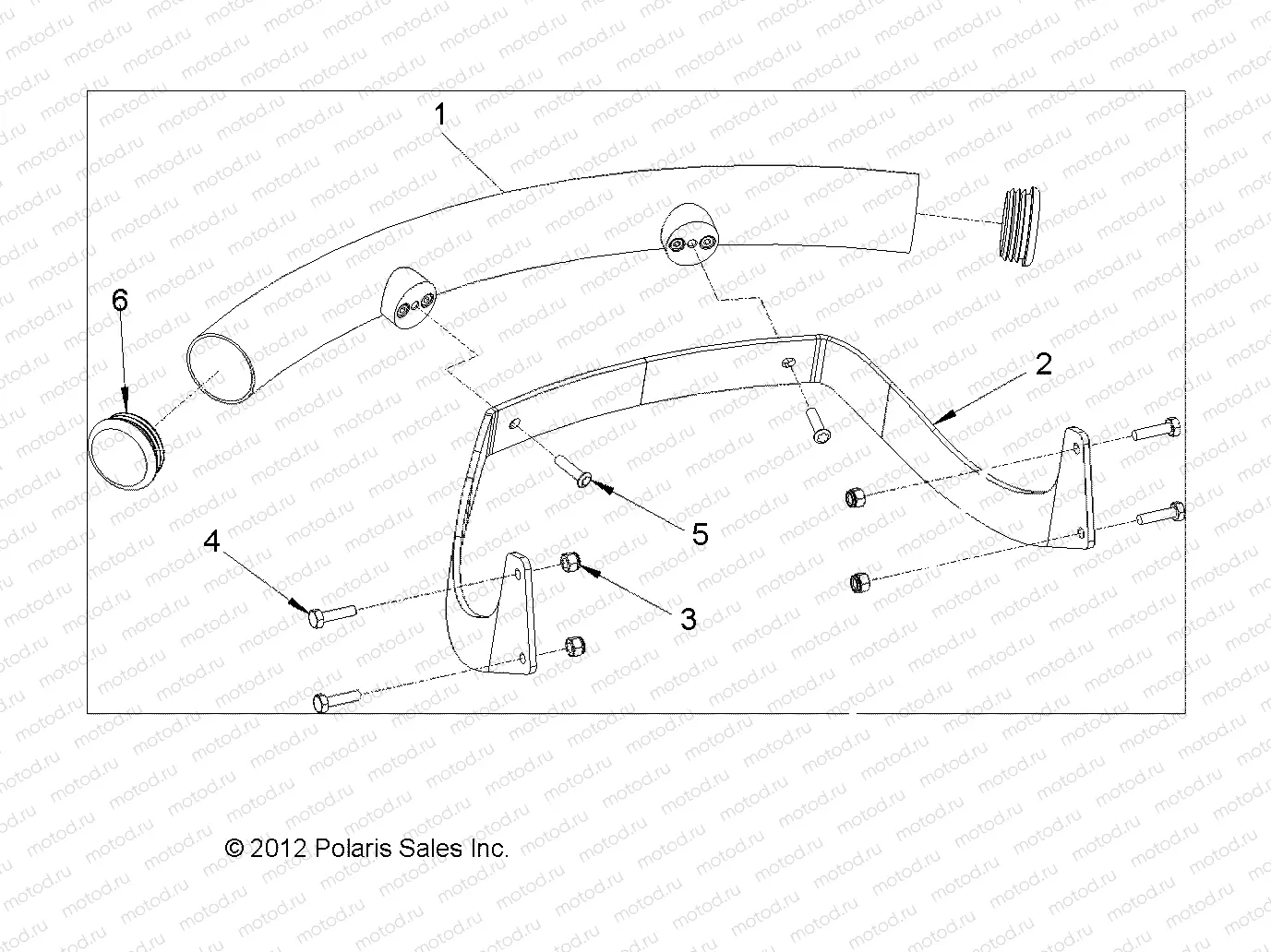FRAME | FRAME, OPTIONS, BUMPER, CHROME, FRONT - L12G2A/L12G4A/L12G6A/L12G2S/L12G4S/L12G6S/L12G2L/L12G2D (49GEMOPTIONS12BUMPER)