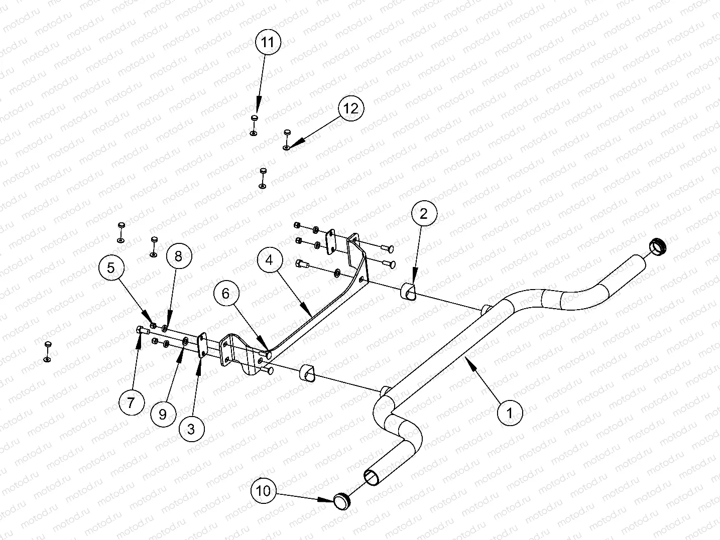 FRAME | FRAME, OPTIONS, BUMPER, CHROME, REAR - e2/e4/e6 (49GEMOPTIONS11BUMPERRR)