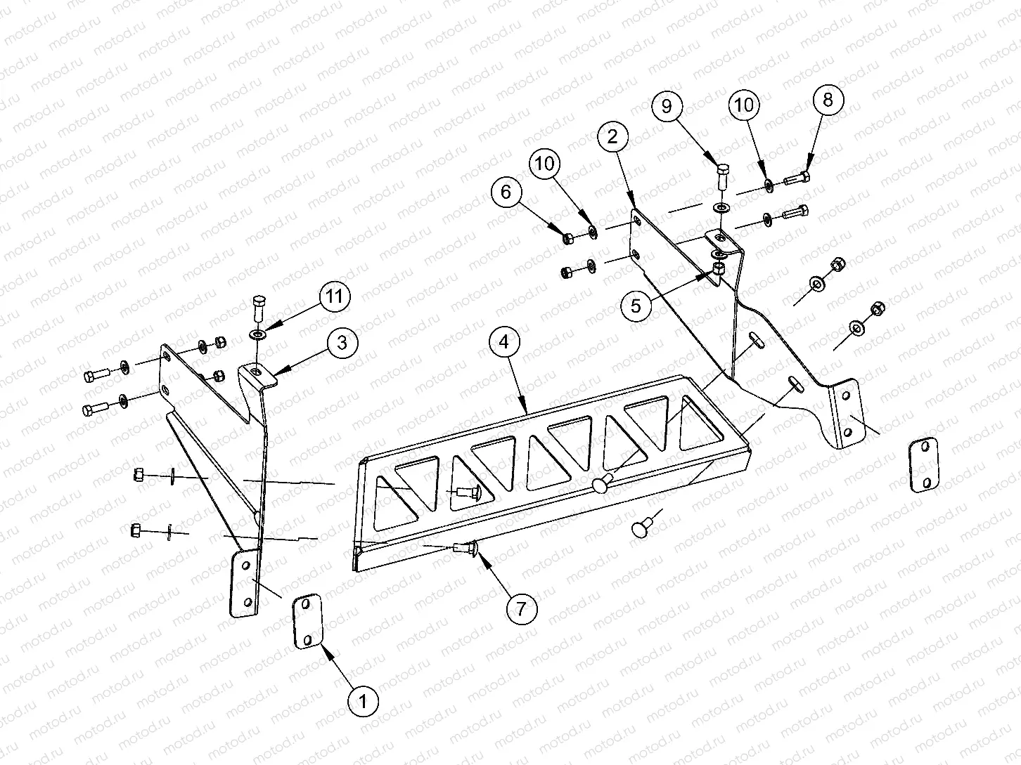 FRAME | FRAME, OPTIONS, BUMPER, MOUNT, REAR - e2/e4 (49GEMOPTIONS11BUMPERMTRR)