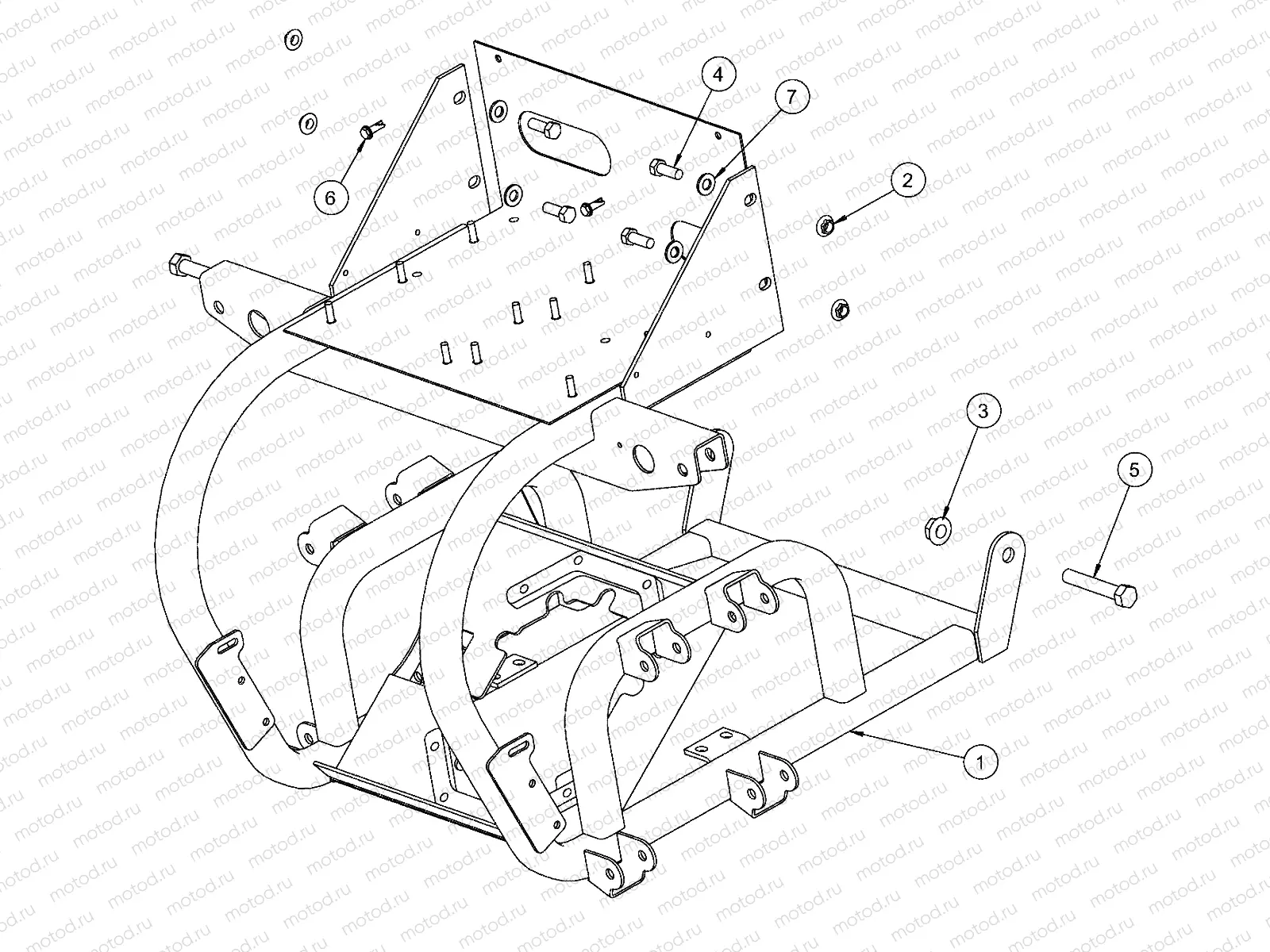 FRAME | FRAME, SUPPORT, FRONT - L12G2A/L12G4A/L12G6A/L12G2S/L12G4S/L12G6S/L12G2L/L12G2D (49GEMFRAME11FRT)