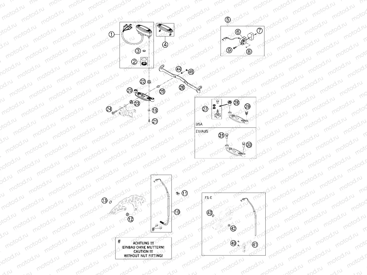 FRAME - INSTRUMENTS / LOCK SYSTEM
