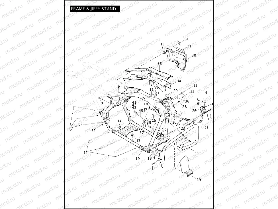 FRAME & JIFFY STAND (1 OF 2)