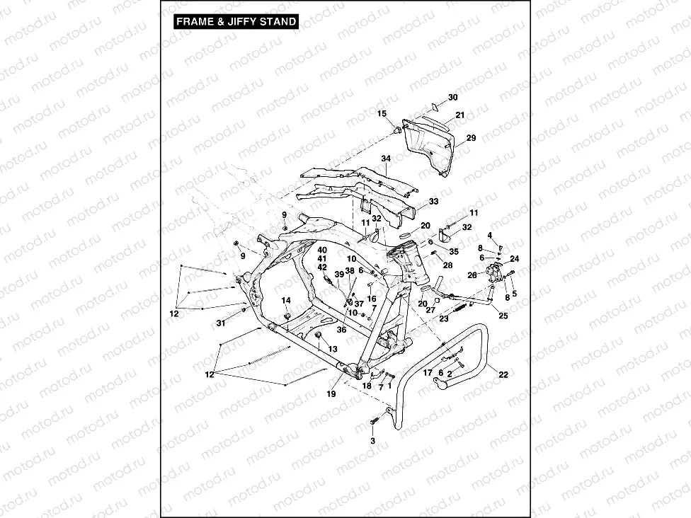 FRAME & JIFFY STAND (1 OF 2)