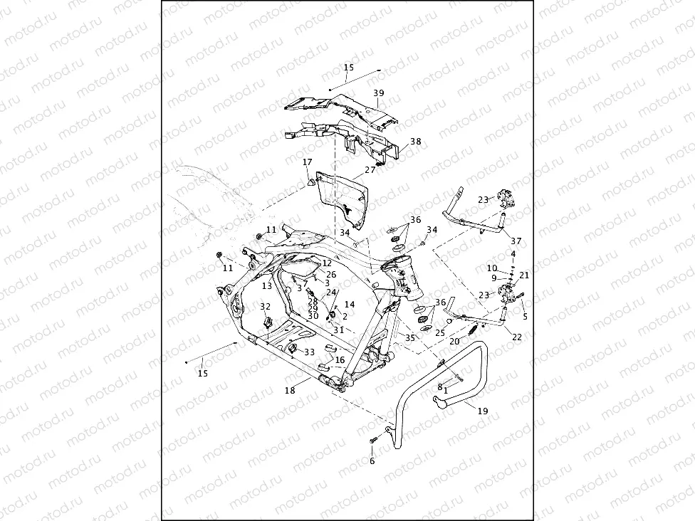 FRAME & JIFFY STAND (1 OF 2)