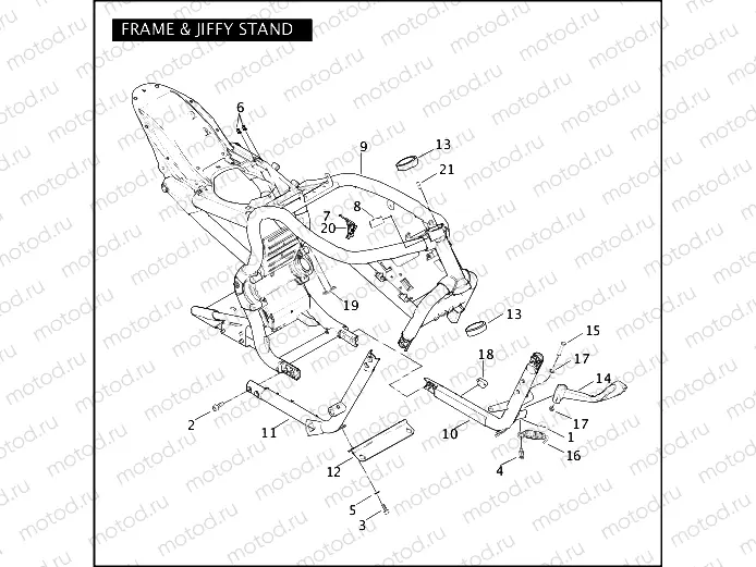 FRAME & JIFFY STAND