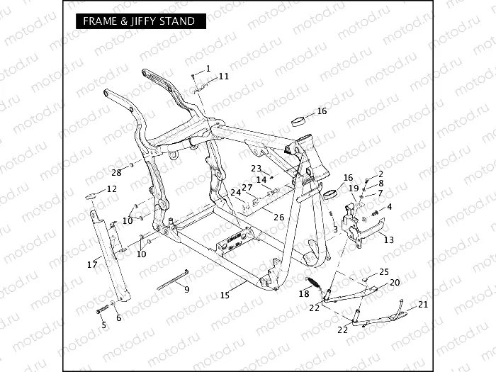 FRAME & JIFFY STAND