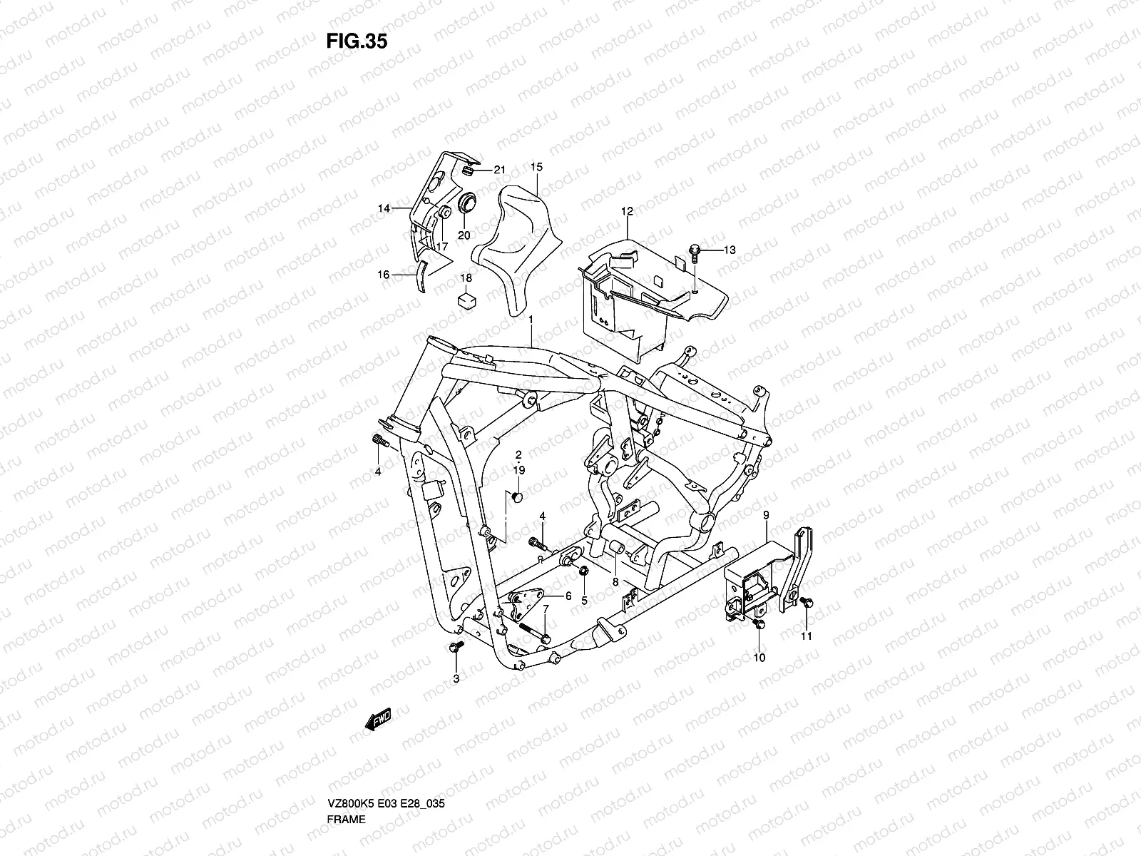 FRAME (MODEL K5/K6/K7/K8)