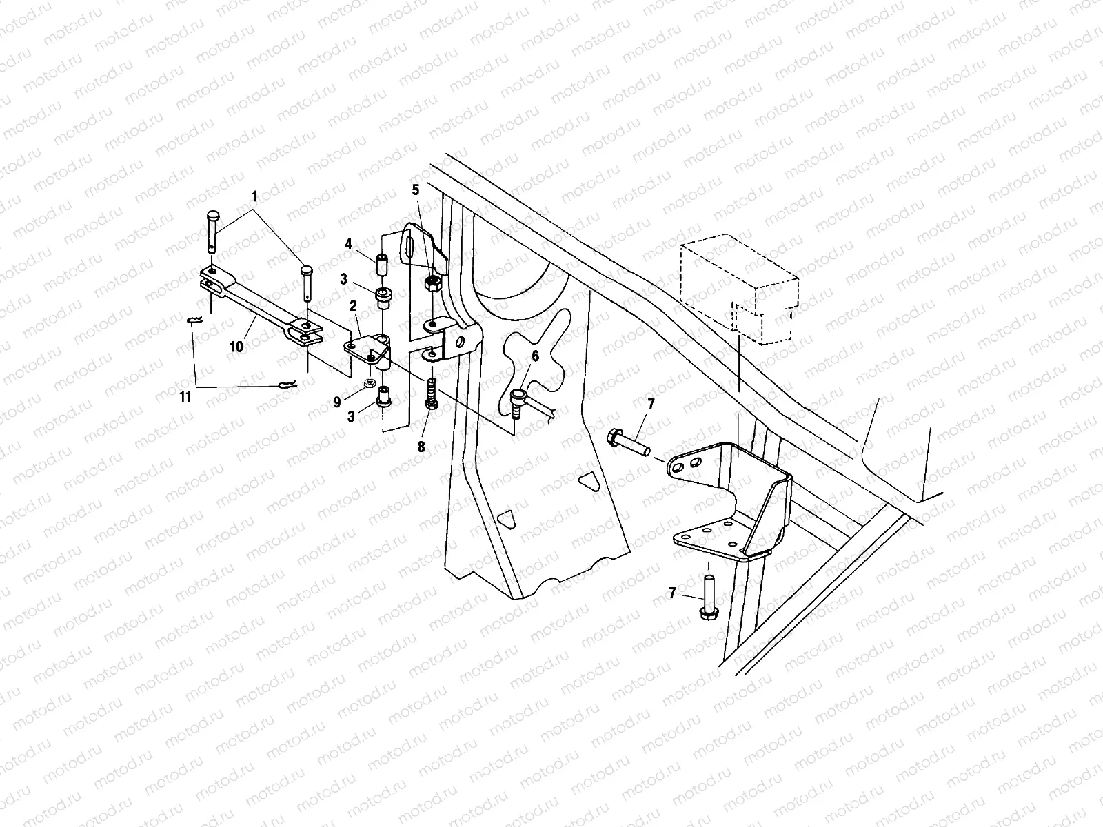 FRAME MOUNTING - A01CH50AA (4964466446B012) | FRAME MOUNTING - A01CH50AA (4964466446B012)