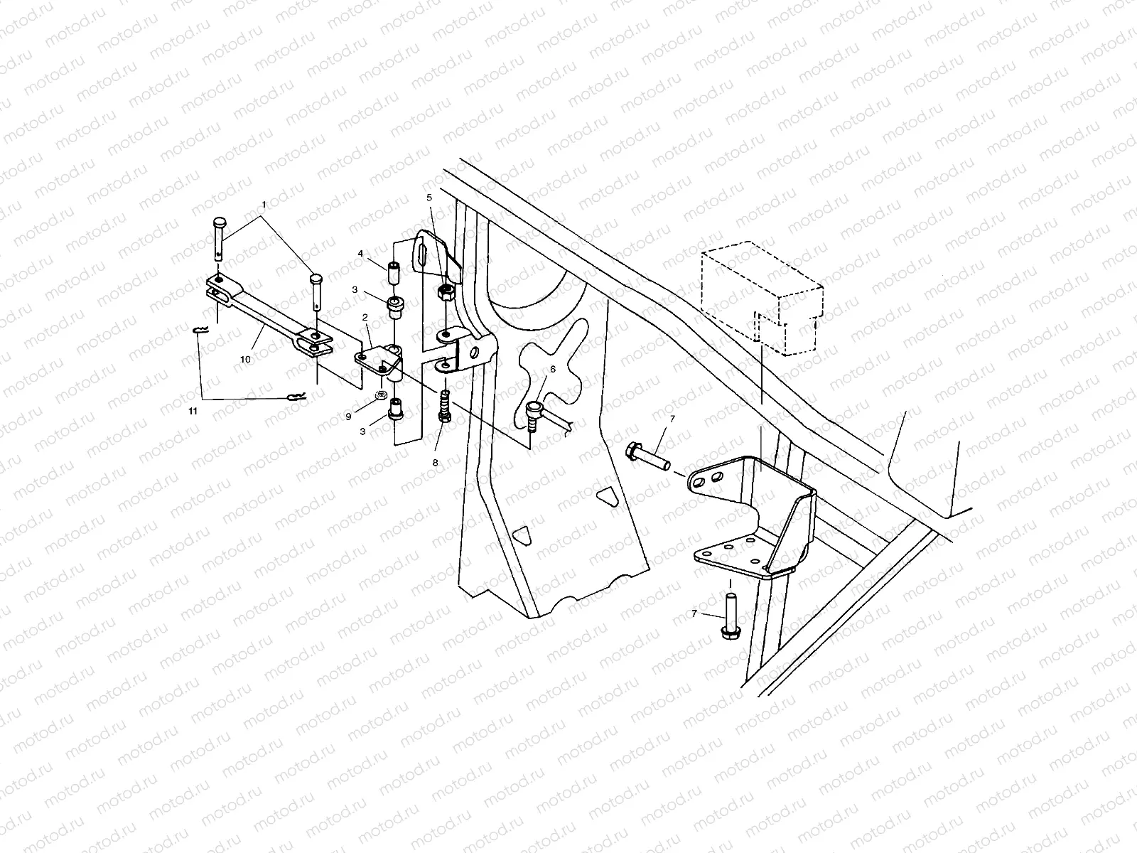 FRAME MOUNTING - A03CH42AA/AB/AC (4975377537C02) | FRAME MOUNTING - A03CH42AA/AB/AC (4975377537C02)