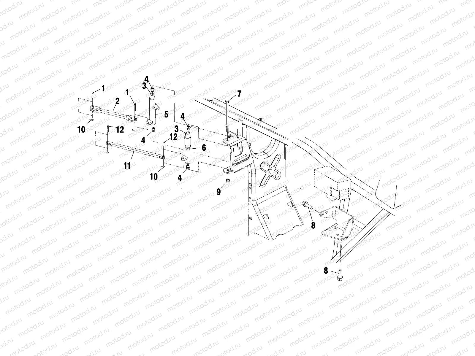 FRAME MOUNTING - A10CH46CA (4964376437B012) | FRAME MOUNTING - A10CH46CA (4964376437B012)