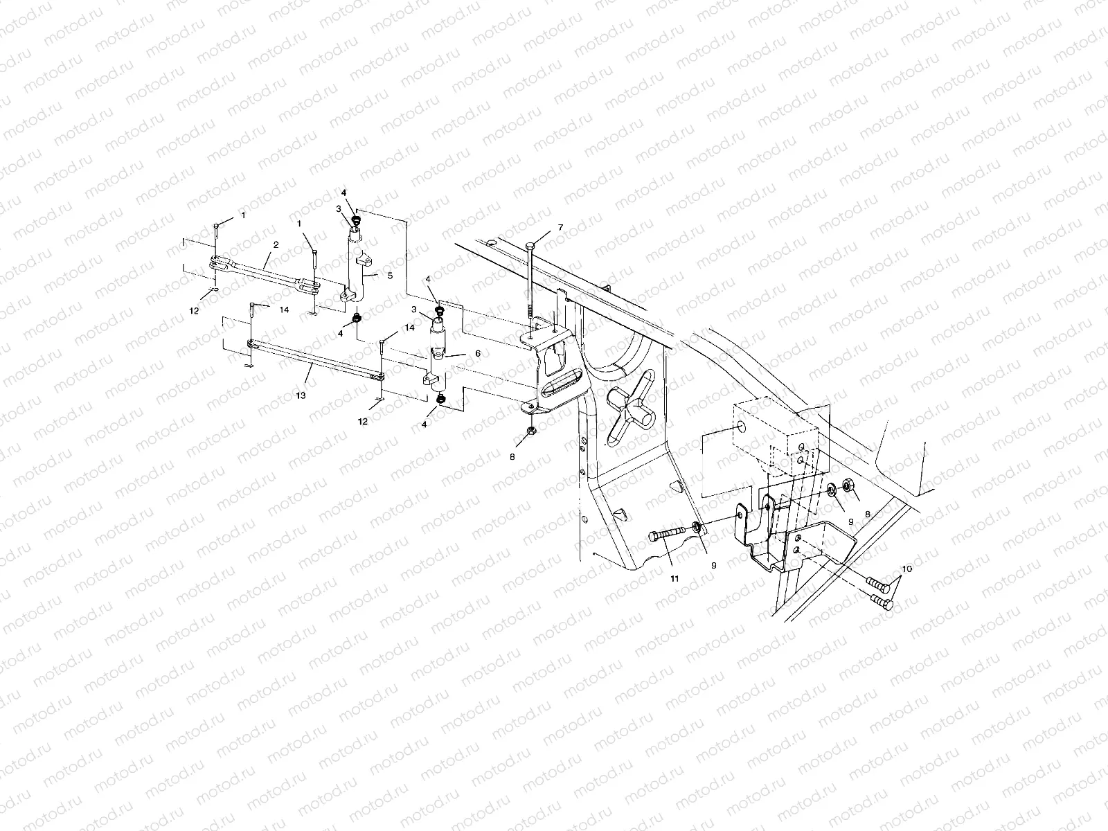 FRAME MOUNTING - A99CH45IA (4949154915B014) | FRAME MOUNTING - A99CH45IA (4949154915B014)