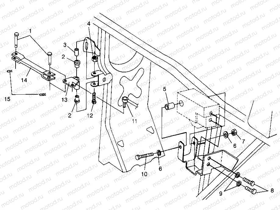 FRAME MOUNTING SPORTSMAN 500 W969244 and SWEDISH SPORTSMAN 500 S969244 (4936093609B014) | FRAME MOUNTING SPORTSMAN 500 W969244 and SWEDISH SPORTSMAN 500 S969244 (4936093609B014)