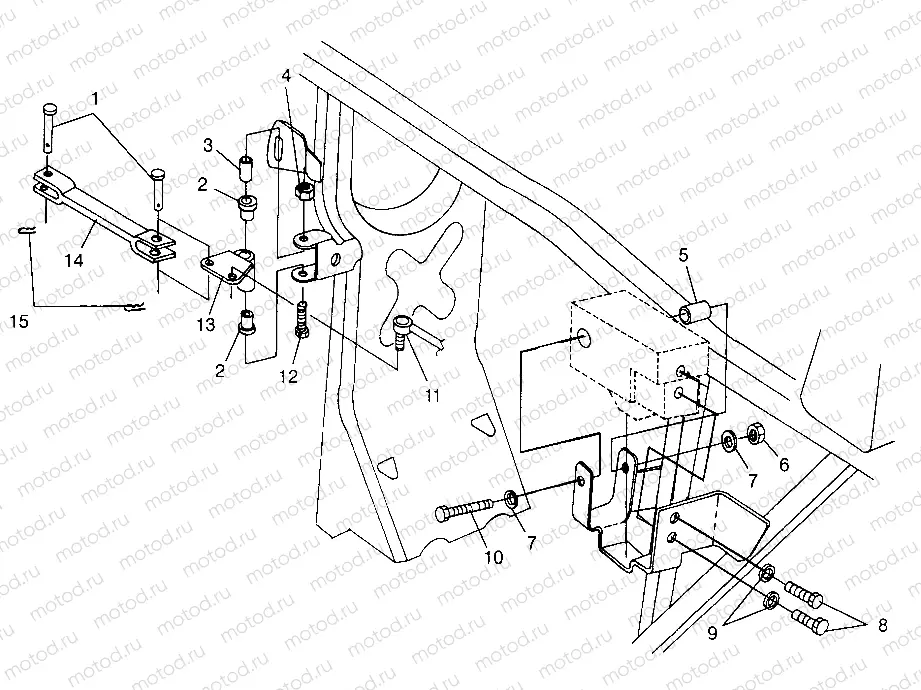 FRAME MOUNTING  XPLORER 500 W97CD50A (4941354135C001) | FRAME MOUNTING  XPLORER 500 W97CD50A (4941354135C001)
