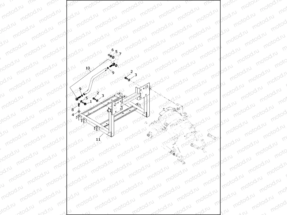 FRAME, REAR