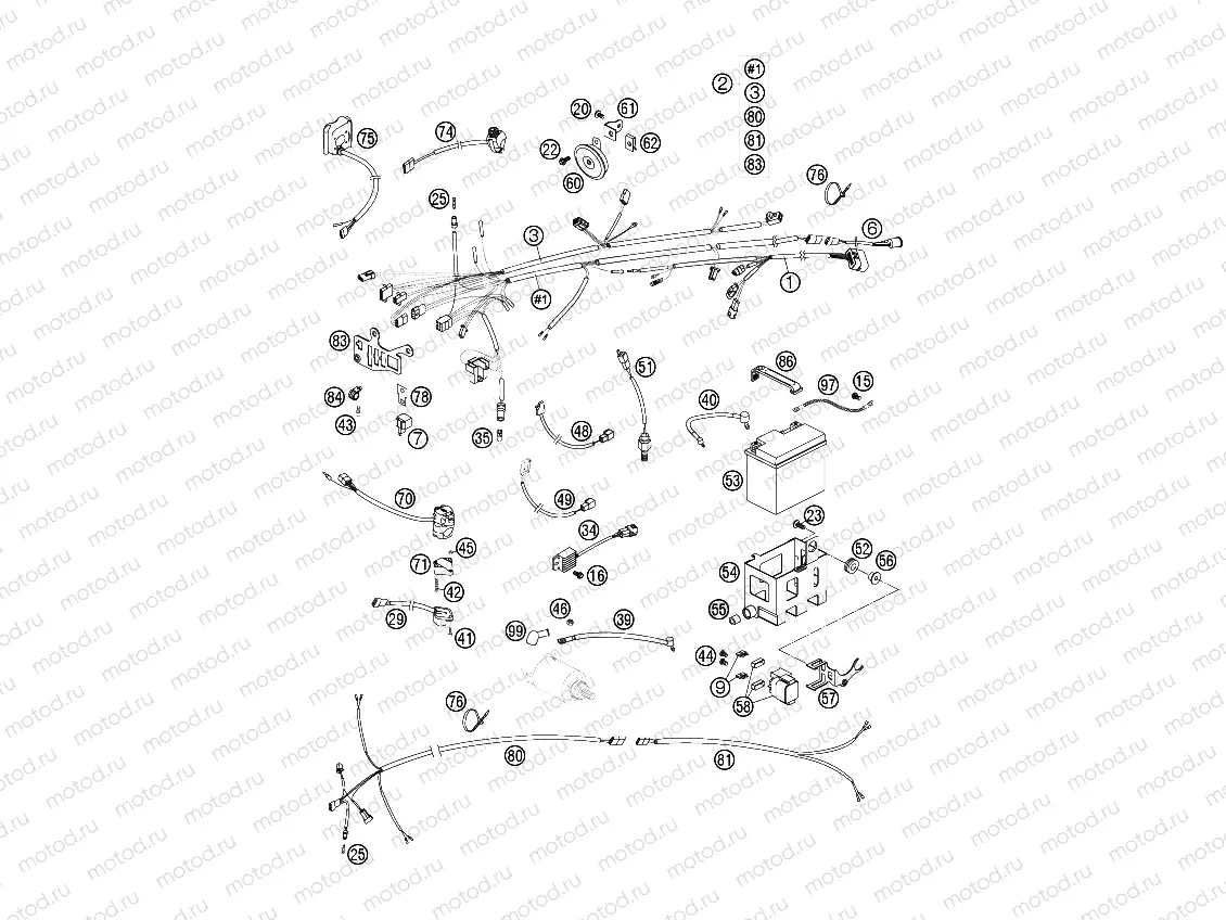 FRAME - WIRING HARNESS