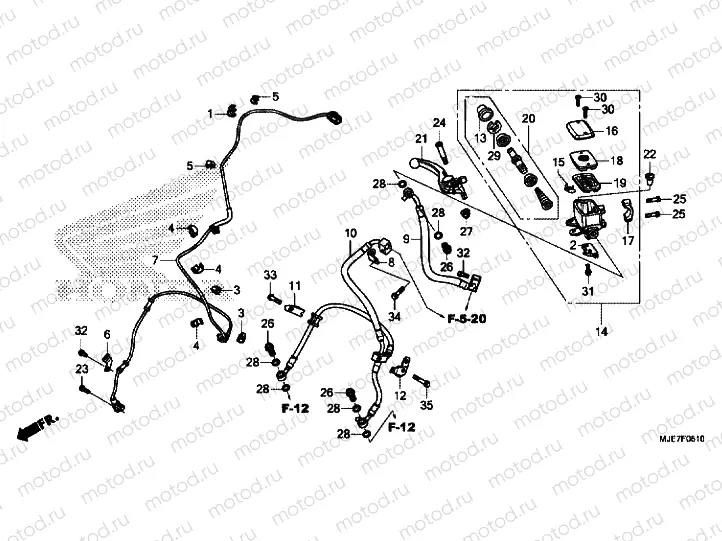 FR.BRAKE MASTER CYLINDER