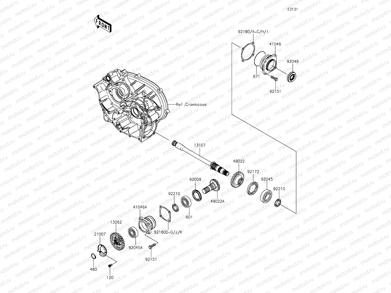 Front Bevel Gear