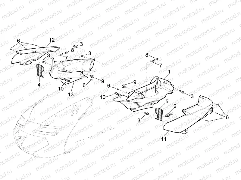 Front body - Duct