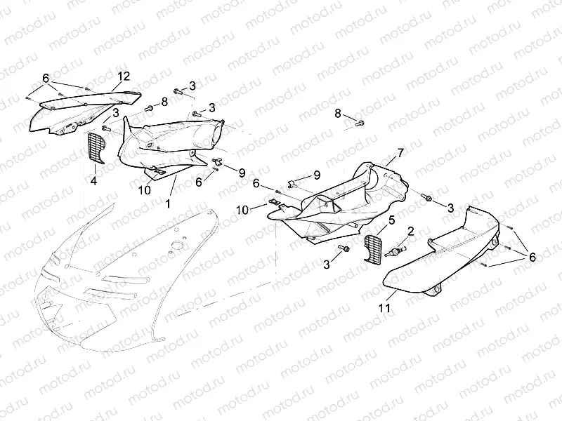 Front body - Duct